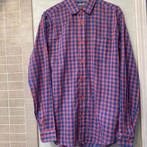 Filthy Etiquette Men’s Check button on Shirt Size Large